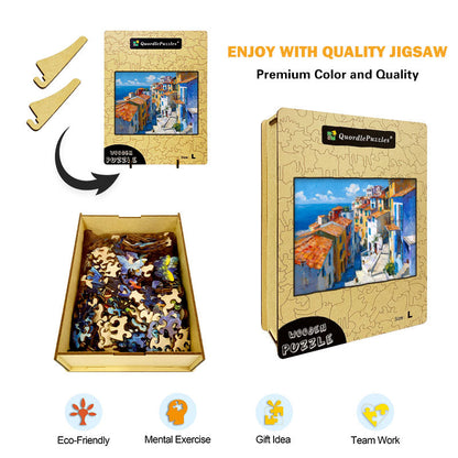 Coastal Climb Wooden Jigsaw Puzzle