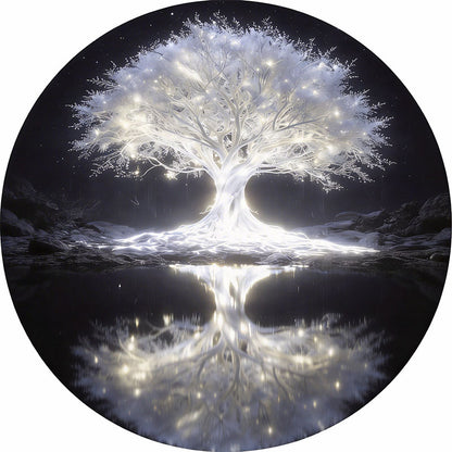 Ethereal Glow Tree Wooden Jigsaw Puzzle