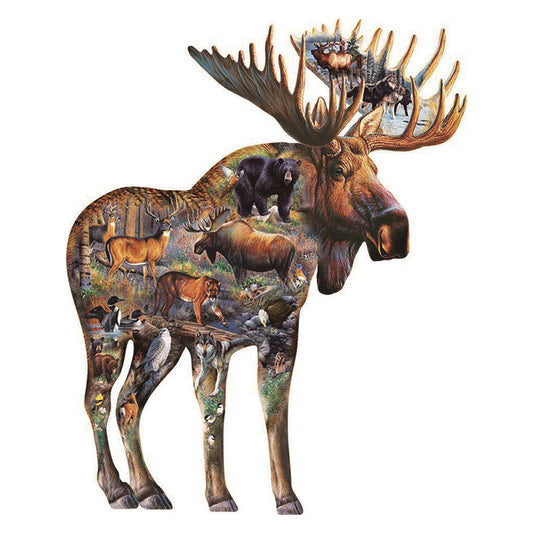 🔥LAST DAY 92% -Walk On The Wild Side Wooden Jigsaw Puzzle