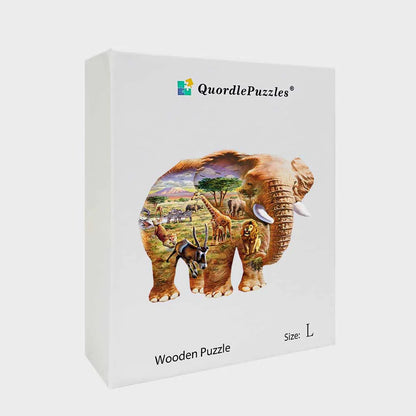 🔥LAST DAY 89% -Chesterman Elephant Wooden Jigsaw Puzzle