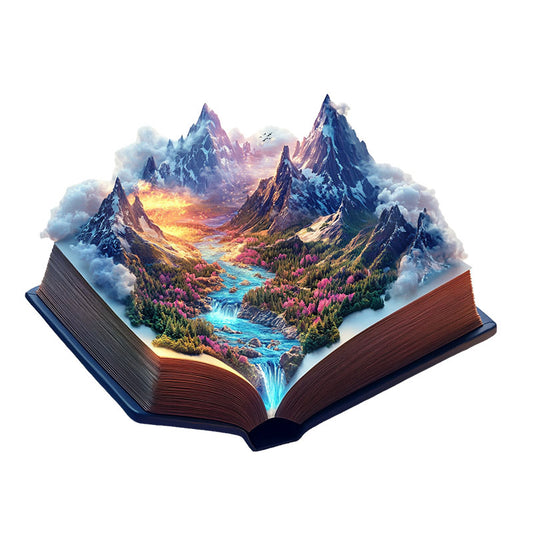 3D Majestic Mountains Wooden Jigsaw Puzzle