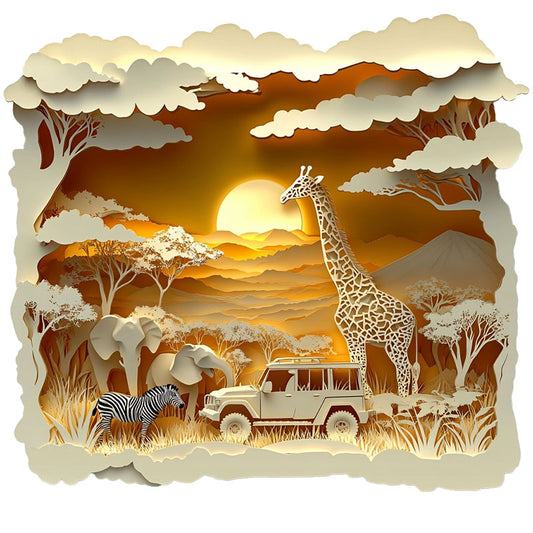 3D African Safari Wooden Jigsaw Puzzle