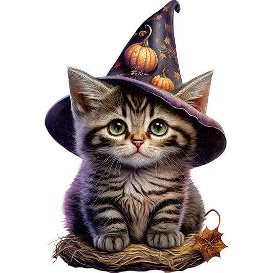 🔥LAST DAY 85% OFF - Cute Kitten and Halloween Pumpkin