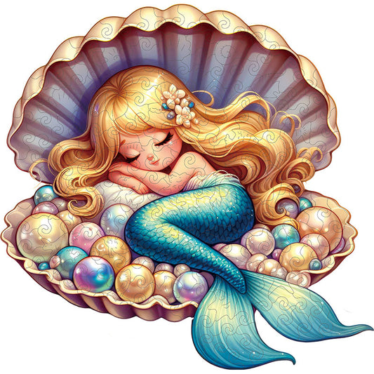 🔥LAST DAY 85% OFF - Mermaid Sleeping in Pearl Shell