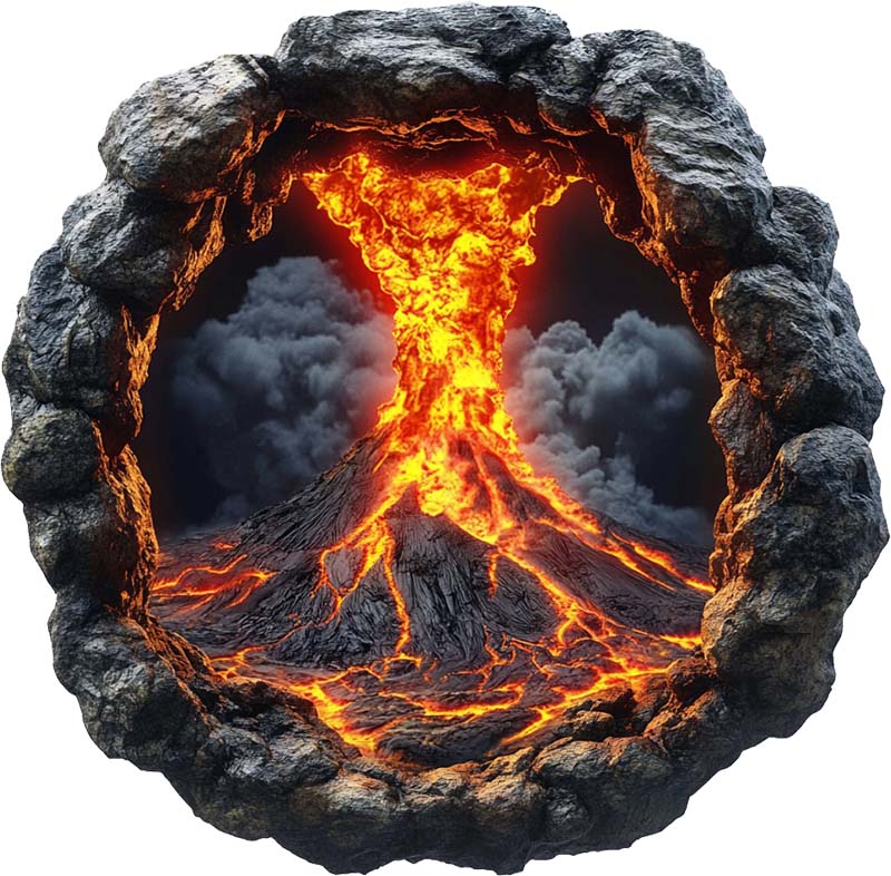 3D Volcano Eruption Wooden Jigsaw Puzzle