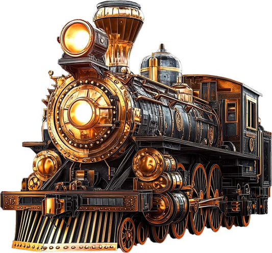 3D Steam Locomotive Wooden Jigsaw Puzzle