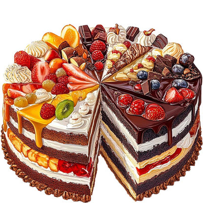 3D Fruit Cake Wooden Jigsaw Puzzle