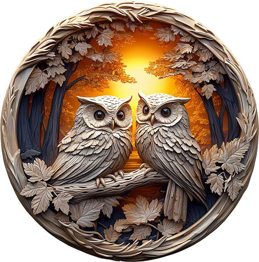 3D Owls in the Forest Wooden Jigsaw Puzzle