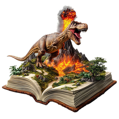 3D Jurassic Volcano Wooden Jigsaw Puzzle