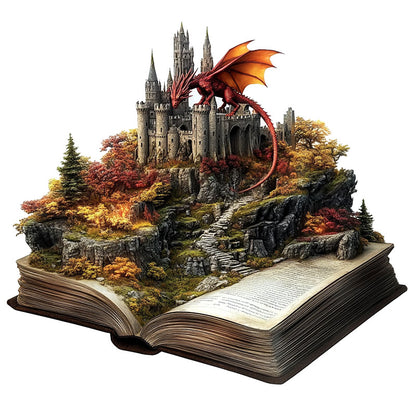 3D Dragon's Castle Wooden Jigsaw Puzzle