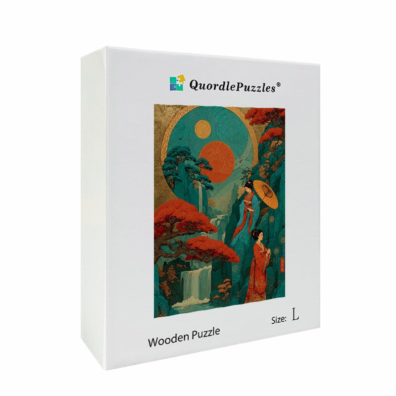 Scroll Art Wooden Jigsaw Puzzle