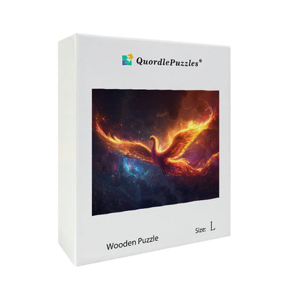 Fiery Phoenix Wooden Jigsaw Puzzle
