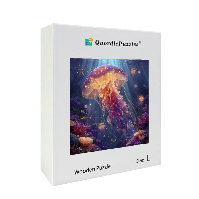 Jellyfish Fantasy Wooden Jigsaw Puzzle