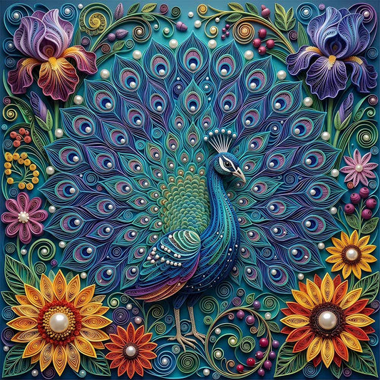 Peacock in Full Bloom Wooden Jigsaw Puzzle