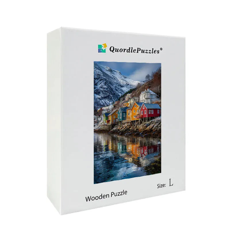 Arctic Village Wooden Jigsaw Puzzle