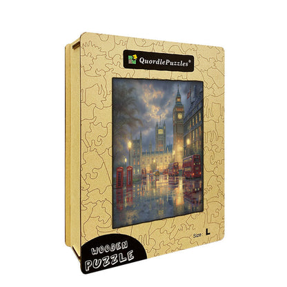 London Twilight Wooden Jigsaw Puzzle