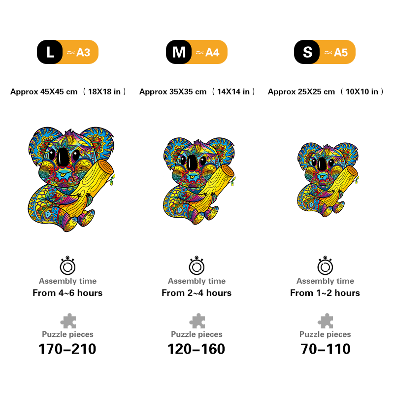 Colorful Koala Puzzle