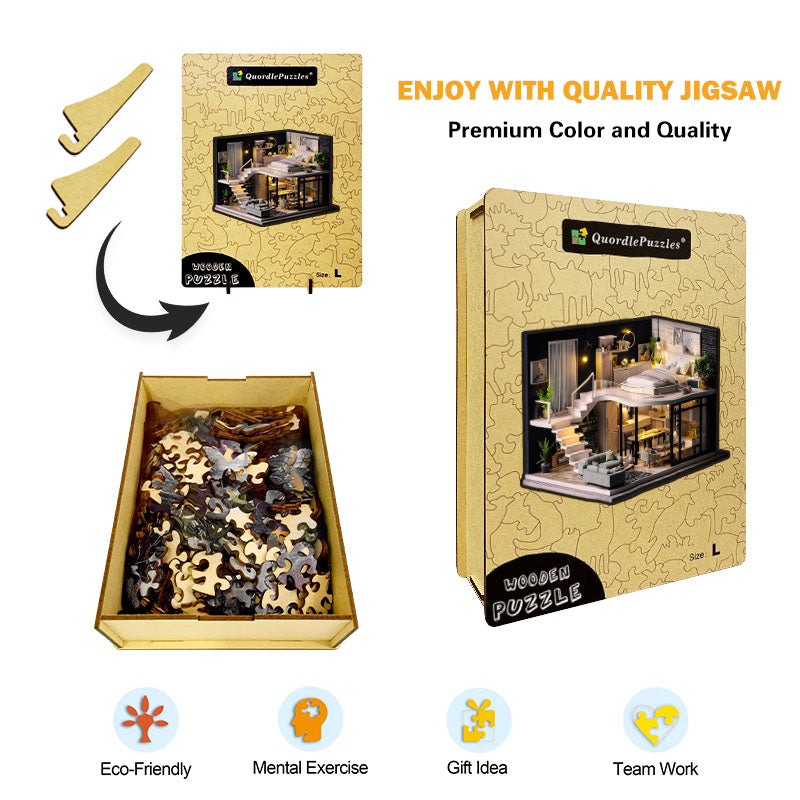Modern Loft Wooden Jigsaw Puzzle