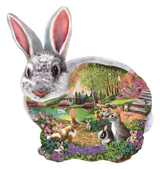 🔥LAST DAY 92% -Bunny Hollow Wooden Jigsaw Puzzle