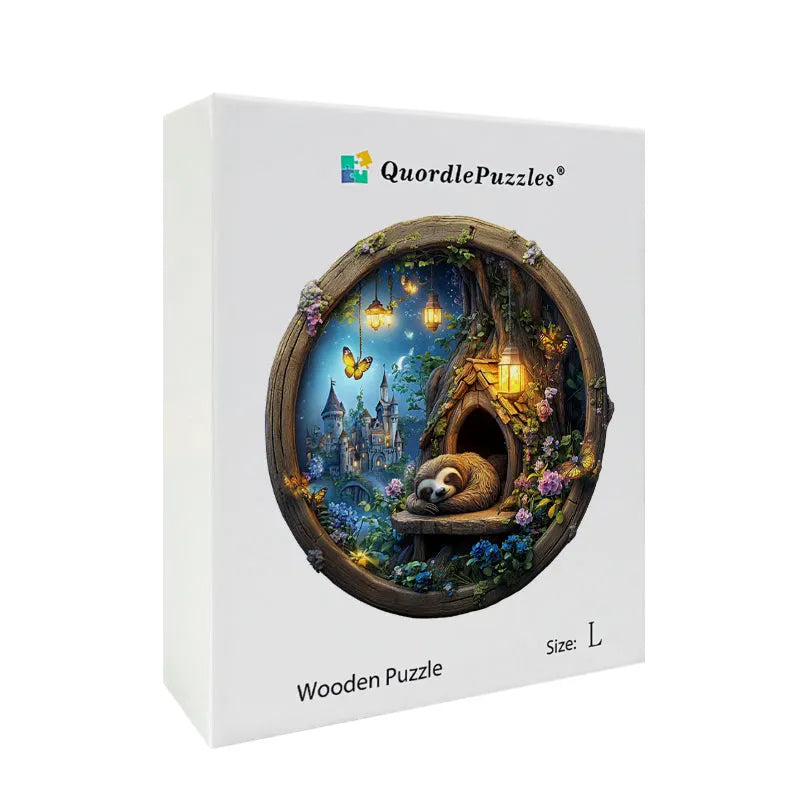 Sloth's Magical Treehouse Wooden Jigsaw Puzzle