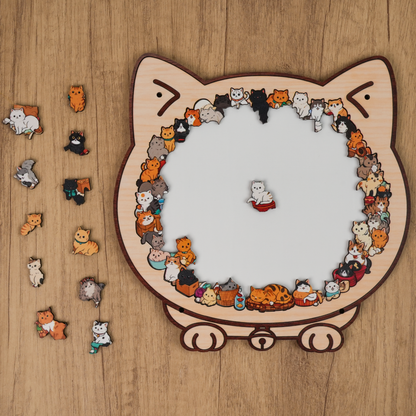 Whisker Town Gathering Display Puzzle