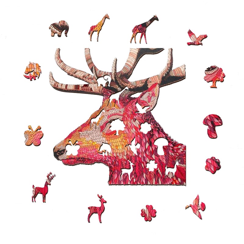 Red Elk Jigsaw Puzzle
