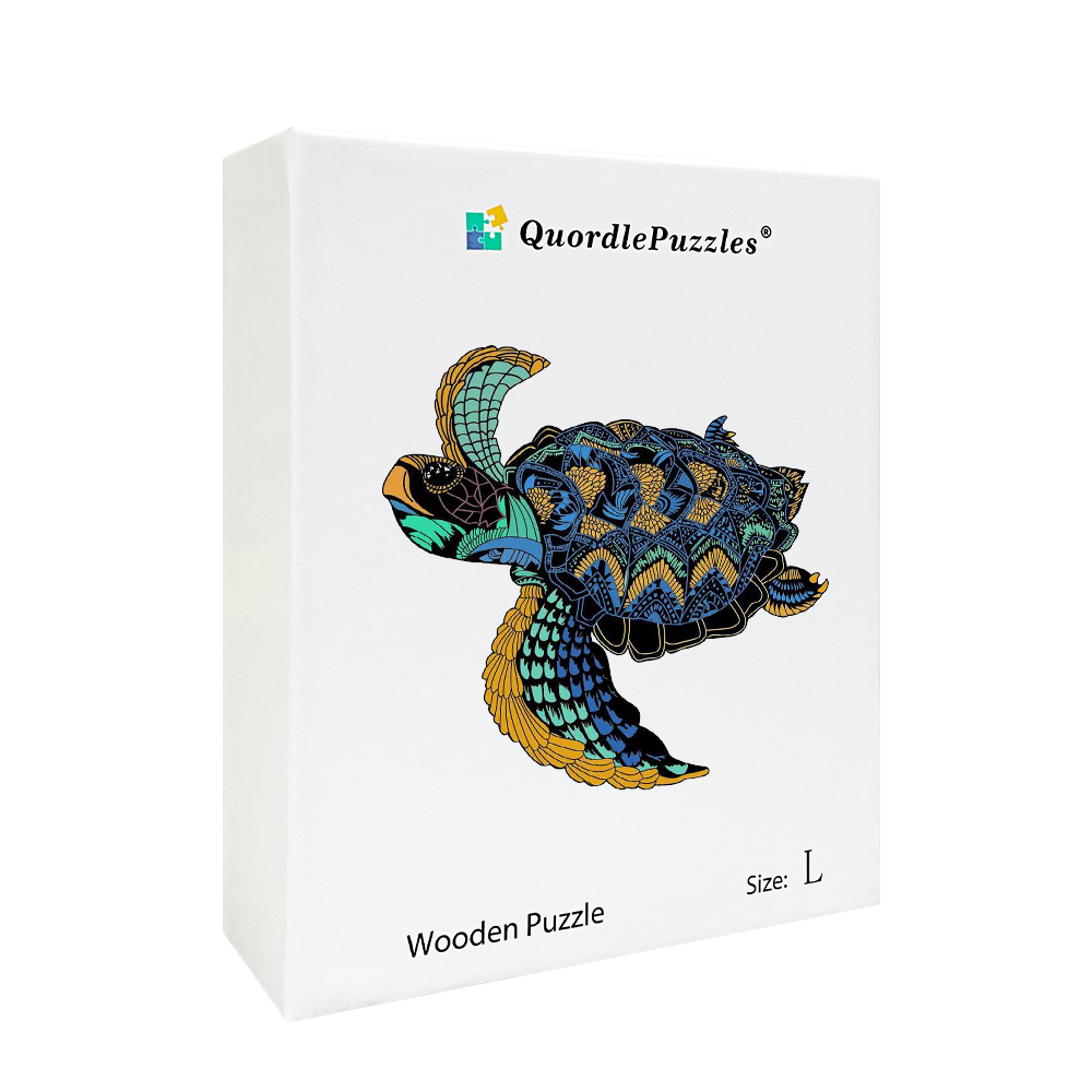Traveling Turtle Wooden Jigsaw Puzzle