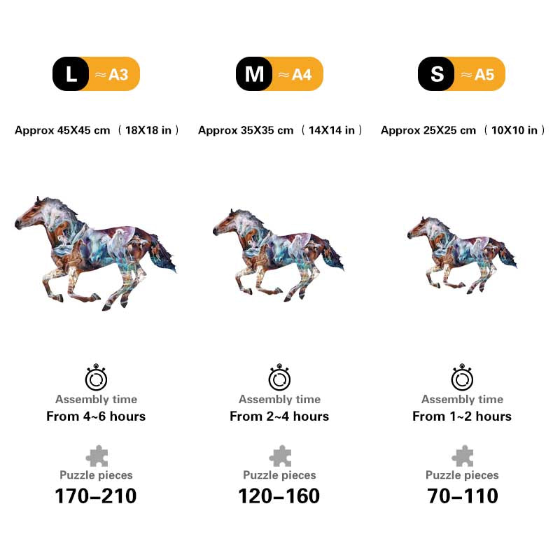 🔥LAST DAY 92% -The Mystery Of The Horse Wooden Jigsaw Puzzle