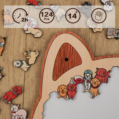 The Ultimate Dog Party Gathering Display Puzzle