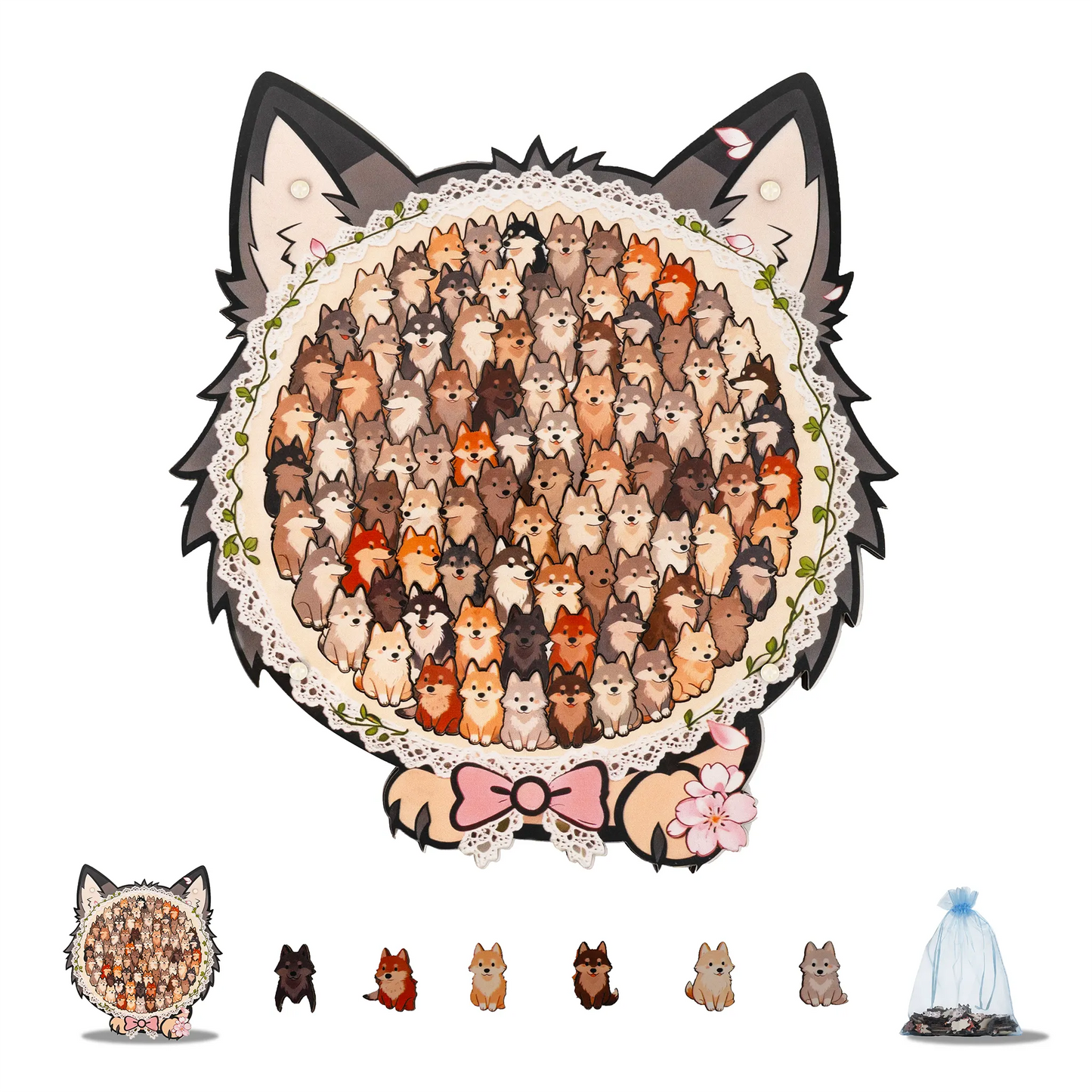 Wolf Pack Gathering Display Puzzle