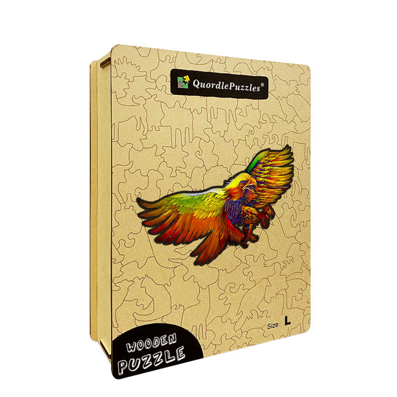 Golden Sky Eagle Wooden Jigsaw Puzzle