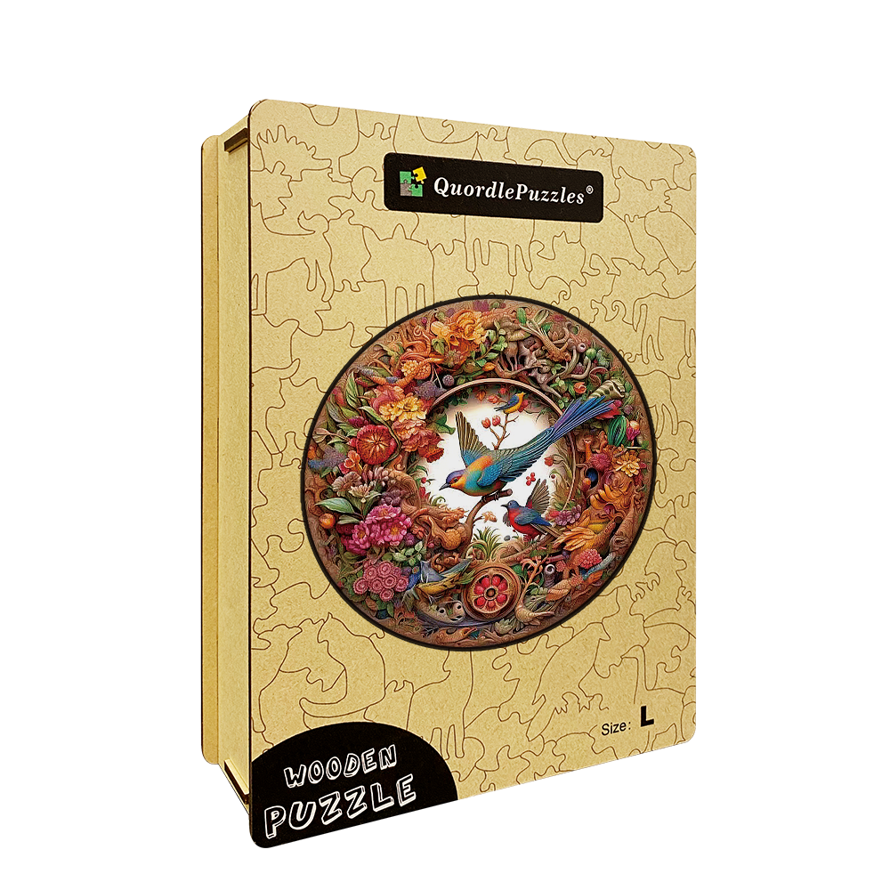 🔥Last Day 83% OFF-Bird and Bloom Wooden Jigsaw Puzzle