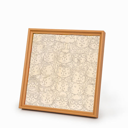 Hamsters- Wooden Coloring Puzzle